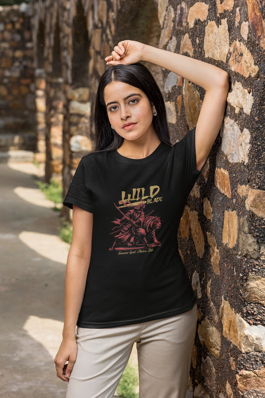 Stylish | Wild Blade Samurai Graphic T-Shirt