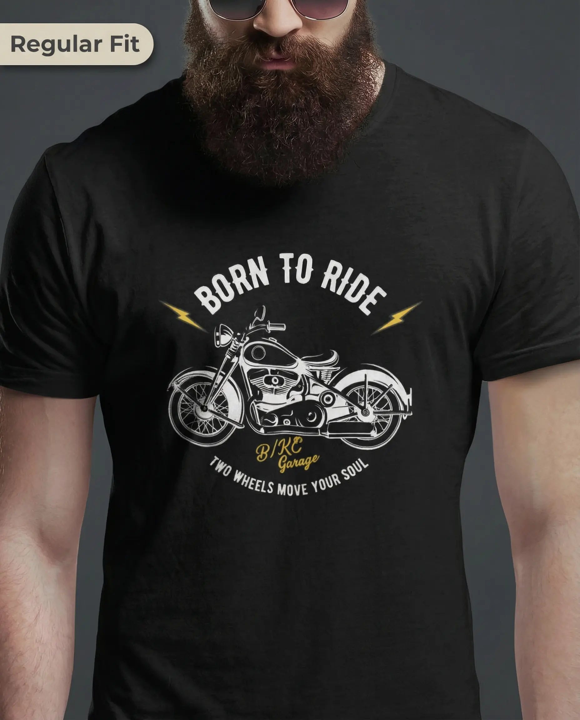 Stylish Born to Ride Classic Biker T-Shirt