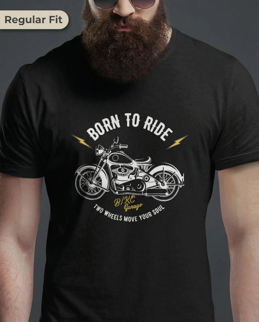 Stylish Born to Ride Classic Biker T-Shirt