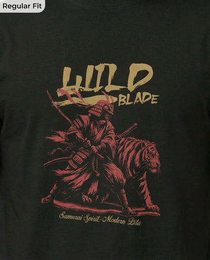 Stylish | Wild Blade Samurai Graphic T-Shirt