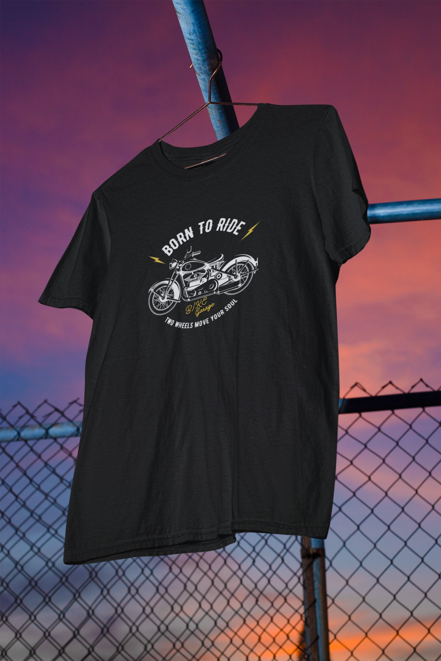 Stylish Born to Ride Classic Biker T-Shirt
