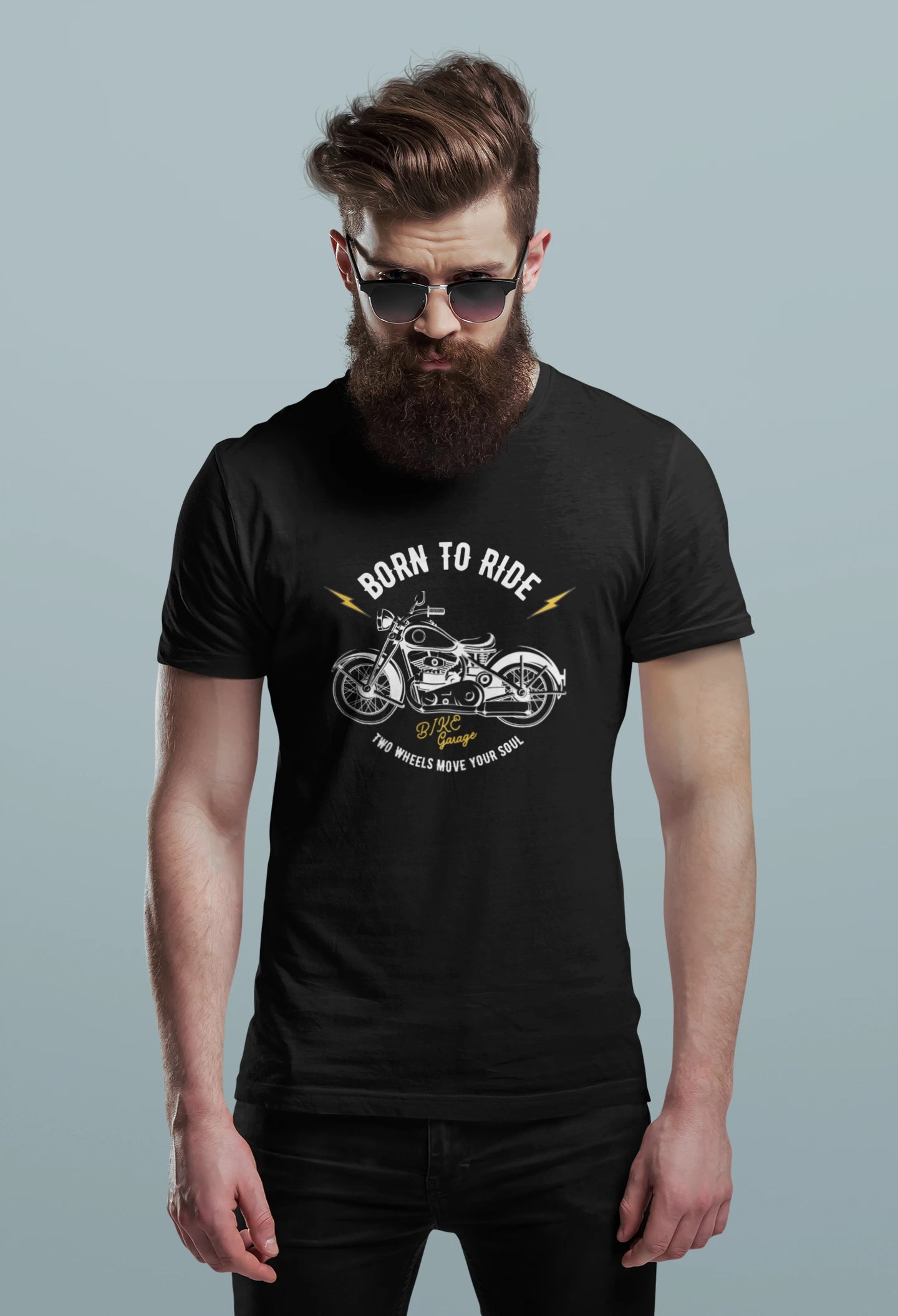 Stylish Born to Ride Classic Biker T-Shirt