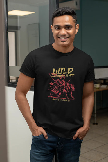 Stylish | Wild Blade Samurai Graphic T-Shirt